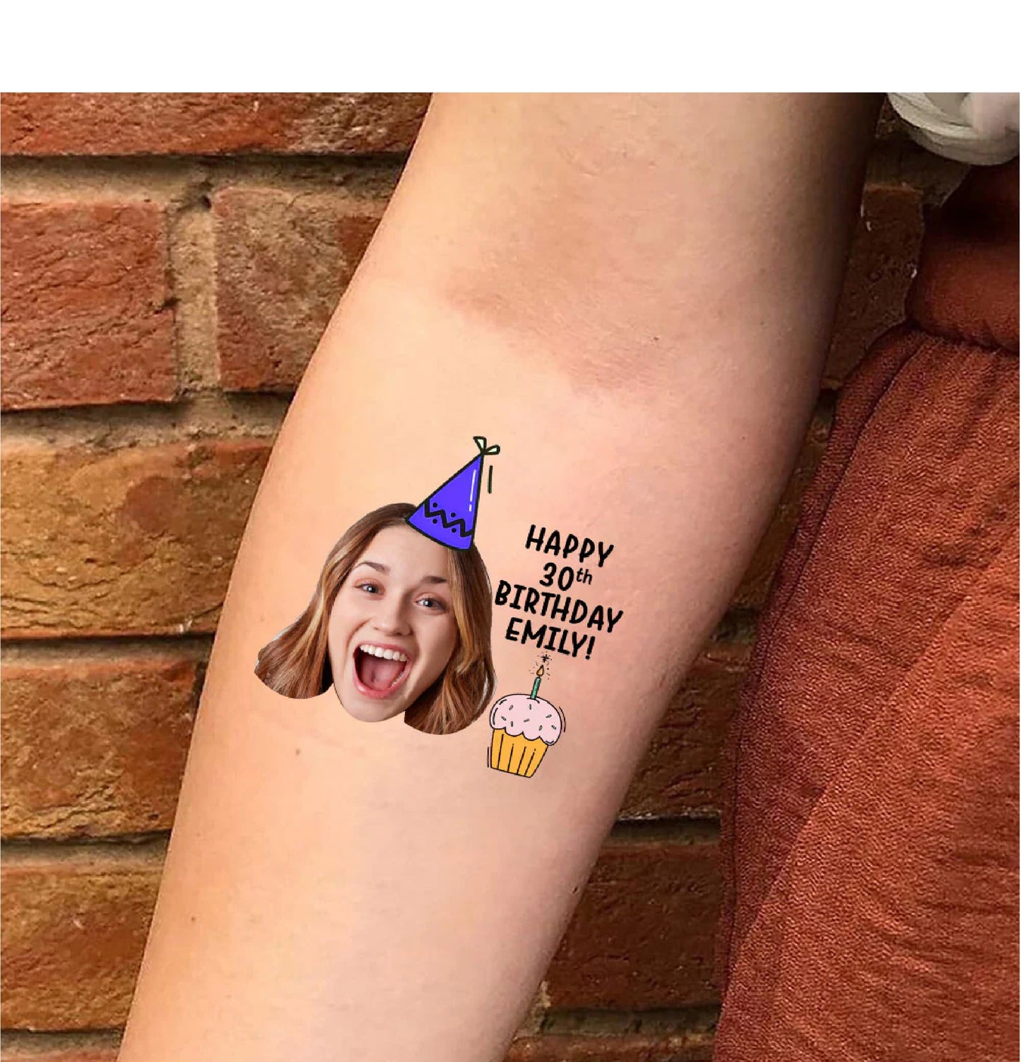 Adult Customizable Birthday Tattoos