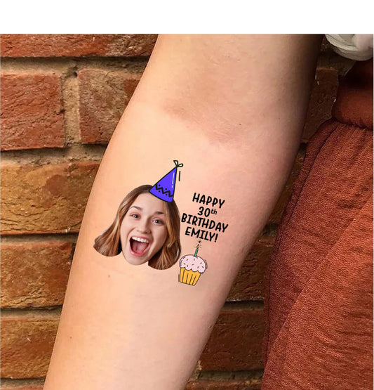 Adult Customizable Birthday Tattoos
