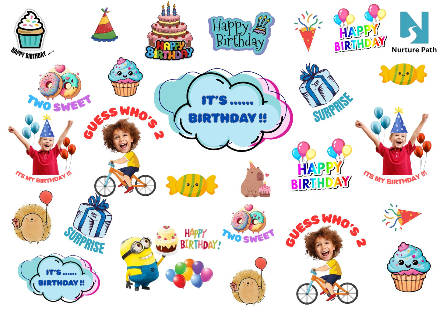 Kids Customizable Birthday Tattoos